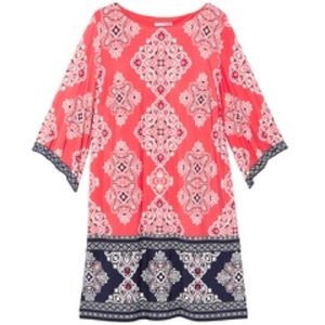 Orange and Blue Dress